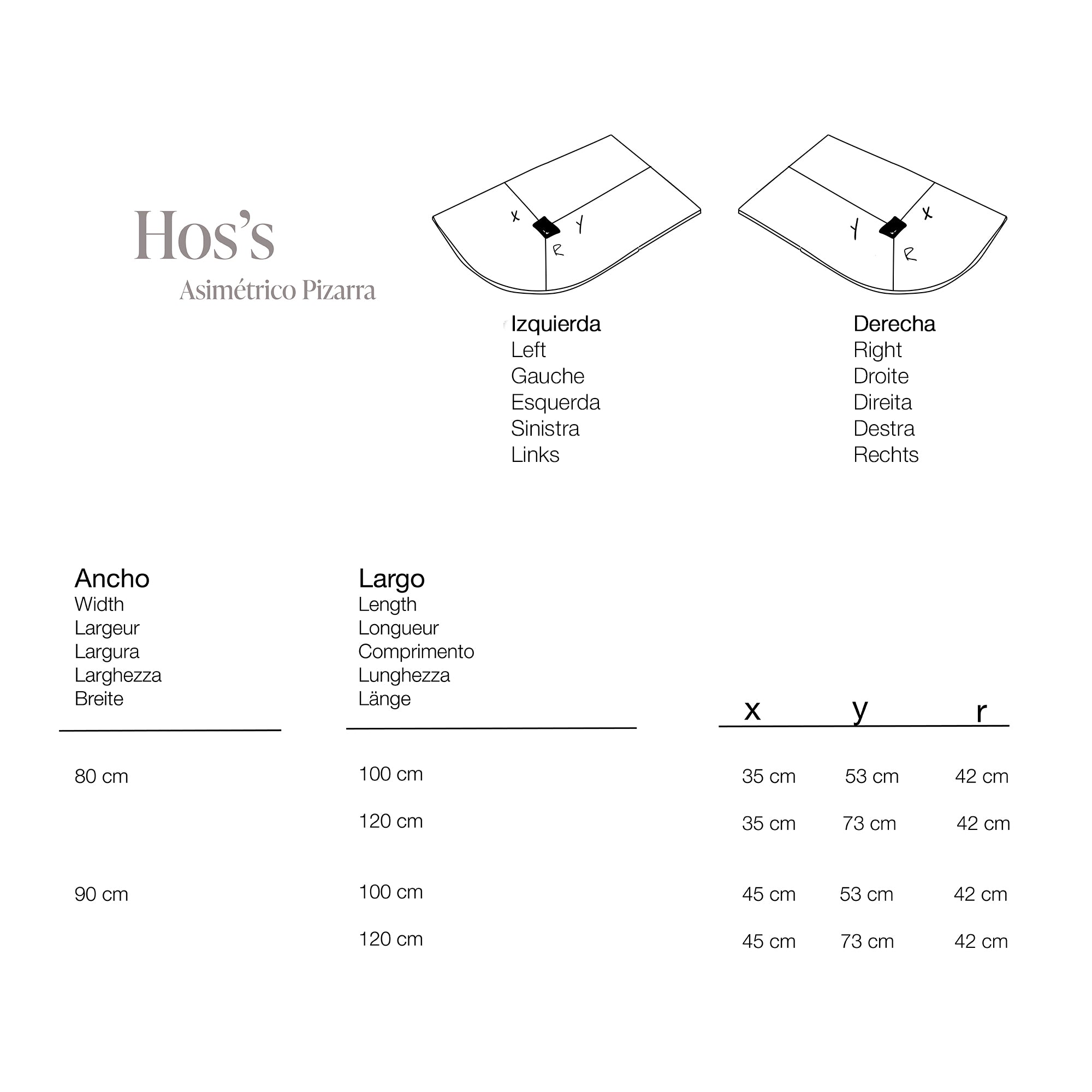 Hos's asimétrico Pizarra Blanco - Imagen 6