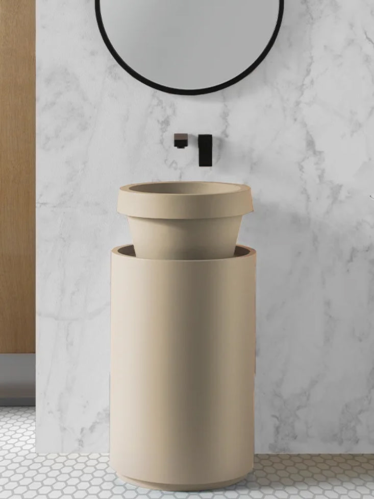 Panela media con mueble cilíndrico Albero