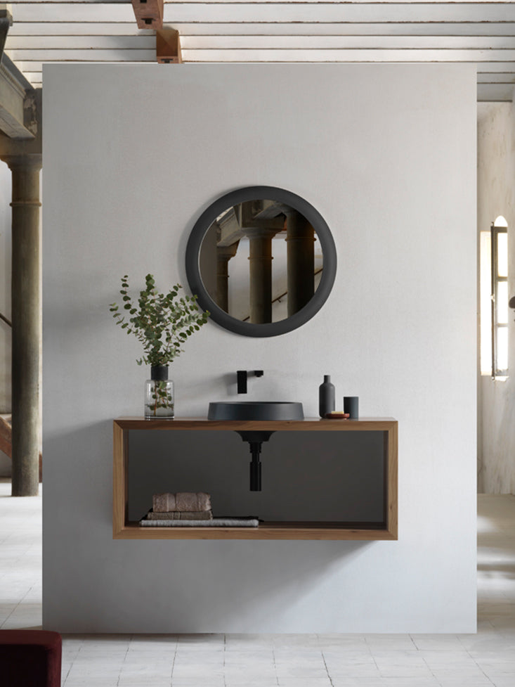 Panela baja con mueble Nogal 80 - Imagen 5