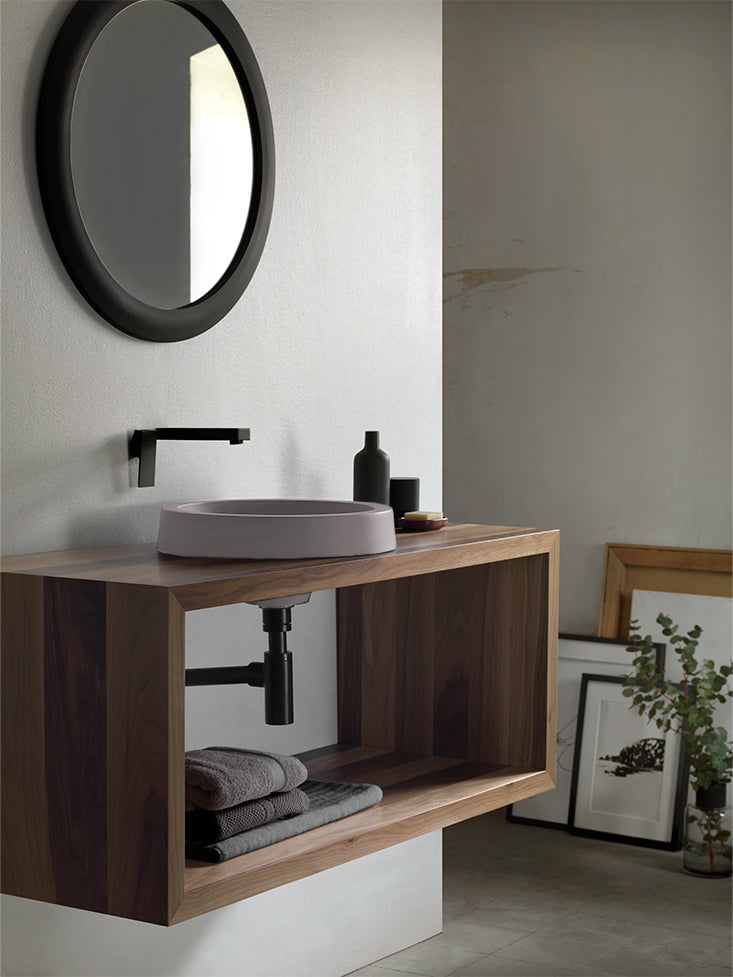 Panela baja con mueble Nogal 80 - Imagen 6