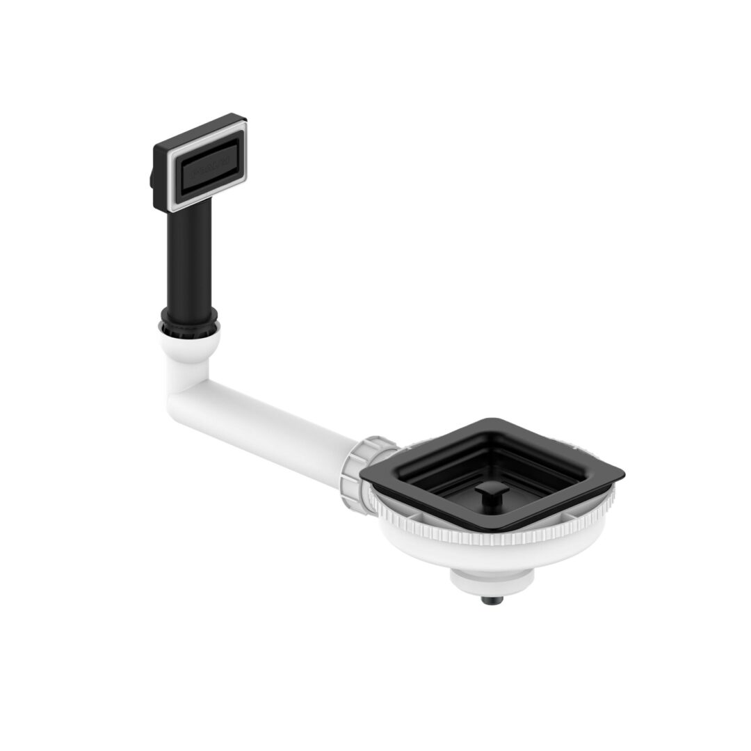 Válvula cuadrada sencilla Negra