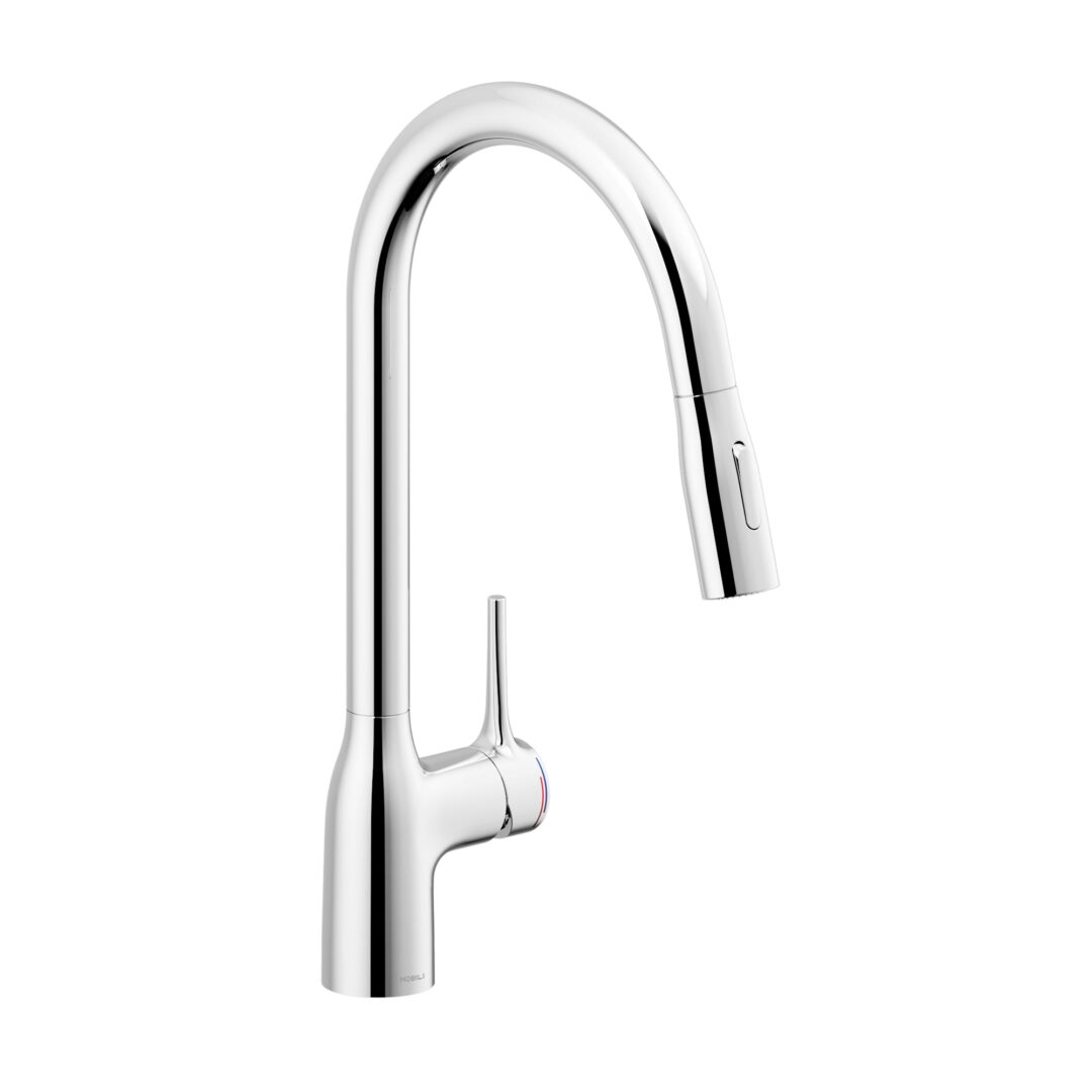 Grifo Cocina con ducha extraíble Cromo NOBILI