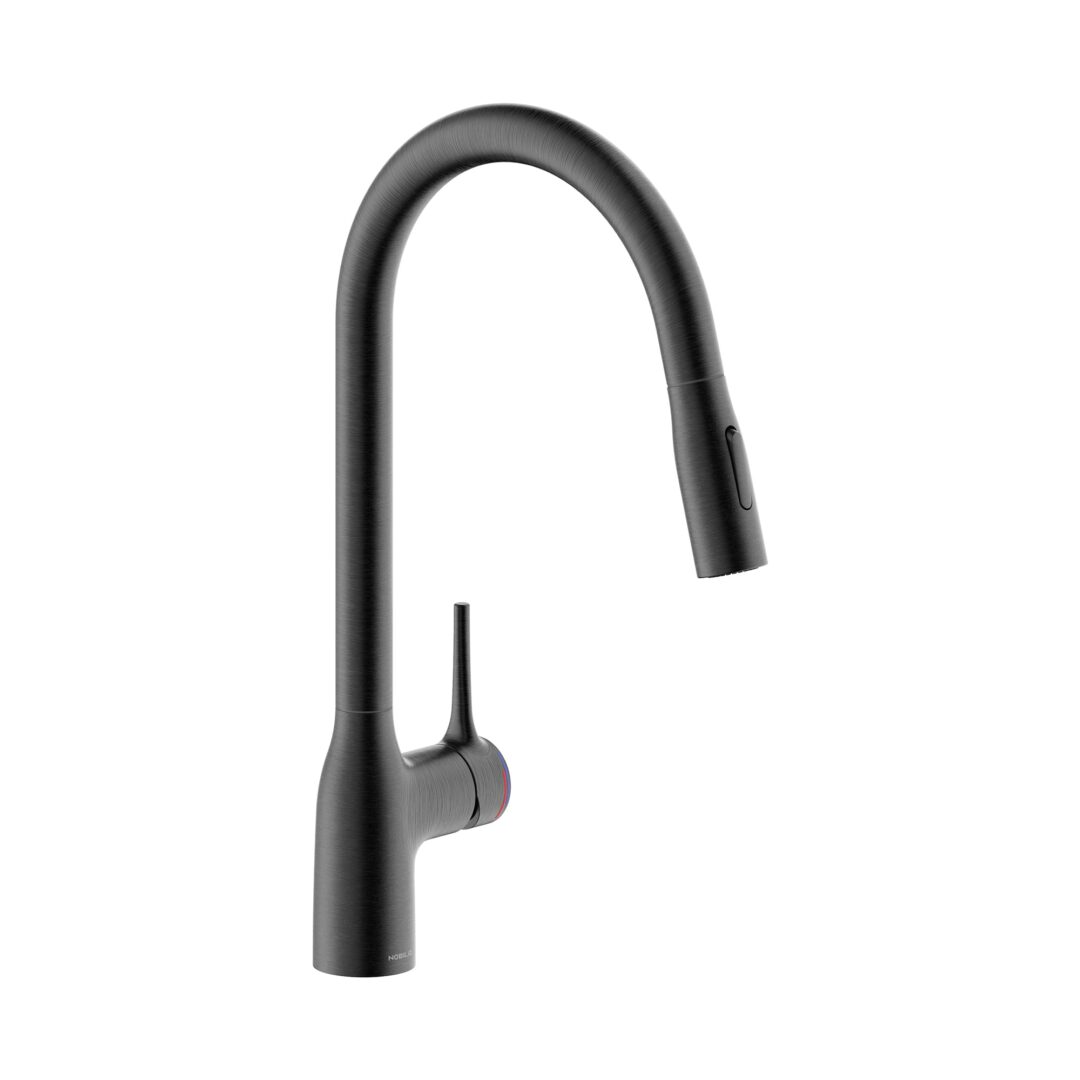 Grifo Cocina con ducha extraíble Negro NOBILI